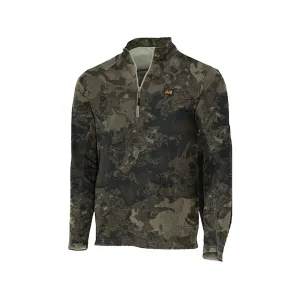 Muddy Outdoors Men's DV8 Quest Midweight Quarter Zip Shirt Veil Canyon Gray XL