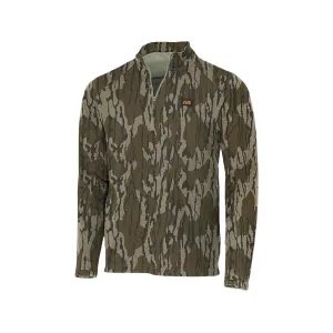 Muddy Outdoors Men's DV8 Quest Midweight Quarter Zip Shirt Mossy Oak Bottomland 3XL