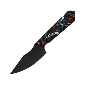 Kizer Harpoon Mini Fixed Blade Knife 3" Drop Point CPM-3V Black Blade G-10 Handle Multicolor