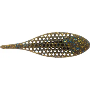 Berkley PowerBait MaxScent Flux-Gill 3.5" Creature Smoke Black Blue Gold