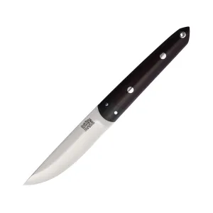 Bark River Knives Kwaiken Fixed Blade Knife 4.25" Drop Point CPM S35VN Satin Blade Canvas Micarta Handle Burgundy