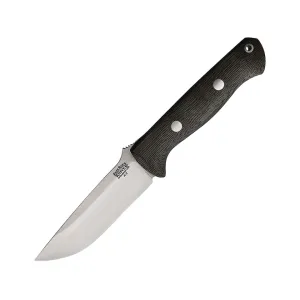 Bark River Knives Bravo 1 Fixed Blade Knife 4.25" Drop Point A2 Matte Blade Canvas Micarta Handle Green