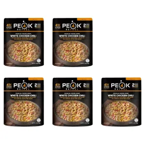 Peak Refuel White Chicken Chili Freeze Dried Food 5PK
