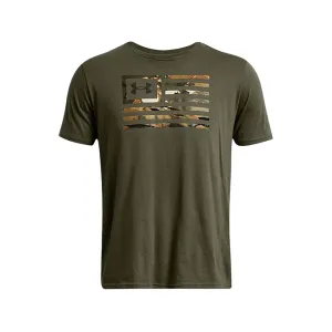 Under Armour Men's Freedom Flag Printed Short Sleeve T Shirt Marine OD Green/Black 2XL