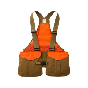 Filson Mesh Game Bag Hunting Vest Dark Tan/Blaze Orange Regular