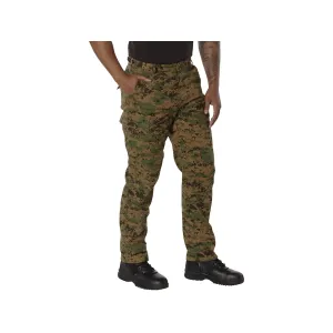 Rothco Men's Tactical BDU Pants Woodland Digital Camo Medium