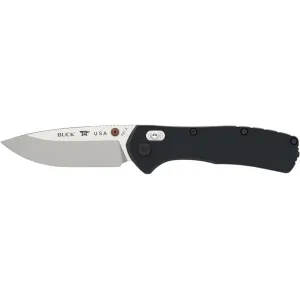 Buck Knives 791 Range Elite Pocket Knife 3.375" Drop Point CPM MagnaCut Satin Blade Aluminum Handle Black