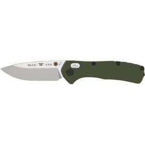 Buck Knives 791 Range Elite Pocket Knife 3.375" Drop Point CPM MagnaCut Satin Blade Aluminum Handle Green
