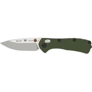 Buck Knives 790 Mini Range Elite Pocket Knife 2.625" Drop Point CPM MagnaCut Satin Blade Aluminum Handle Green