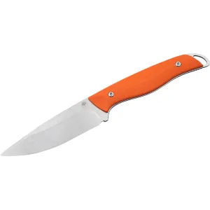 Boker Knives USA Backcountry Fixed Blade Knife 3.43" Drop Point CPM MagnaCut Stonewashed Blade G-10 Handle Orange