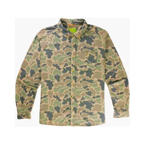 Marsh Wear Men's Lobeco Long Sleeve Shirt Green Mallard Camo XL