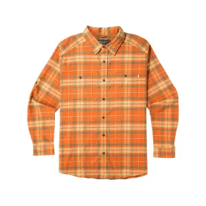Marsh Wear Men's Westerly Flannel Shirt Apricot Orange Large