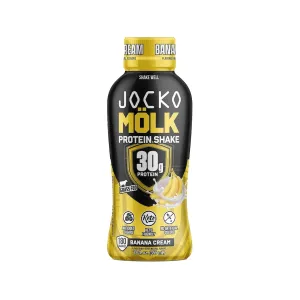 Jocko Fuel Molk Protein Shake Banana Cream 12oz 12PK