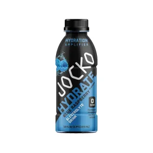 Jocko Fuel Hydrate Electrolyte Drink Blue Rasberry 16oz 12PK