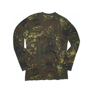 Mil-Tec Men's Long Sleeve T Shirt Flecktarn Camo 3XL