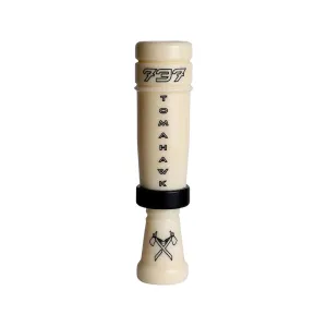737 Tomahawk Cutdown Duck Call Ivory/Black Anodized