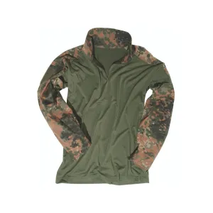 Mil-Tec Men's Tactical Field Shirt Flecktarn Camo Medium