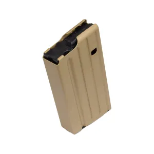 AR-STONER SS Magazine LR-308, GII, SR-25, Ruger Precision Rifle 308 Winchester 20-Round with Anti Tilt Follower Stainless Steel Flat Dark Earth