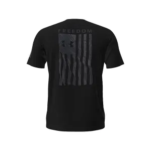 Under Armour Men's Freedom Flag Short Sleeve T Shirt Black/Castlerock XL