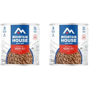 Mountain House Ground Beef Freeze Dried Food #10 Can 2PK