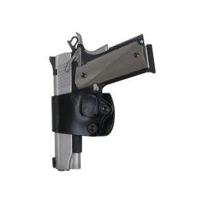 DeSantis Gunhide Yaqui Slide OWB Holster Left Hand Large Frame Double Action Semi Automatic Leather Black