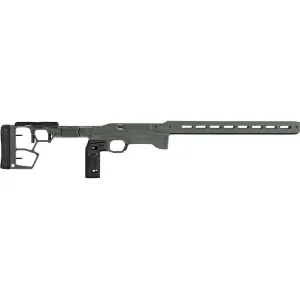 MDT ACC Premier Gen 2 Folding Chassis System Ruger American Short Action Right Hand Charcoal Green