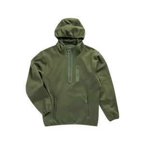Burlebo Men's Duke Tech Quarter Zip Hoodie Mallard Green Large