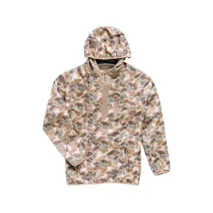 Burlebo Men's Duke Tech Quarter Zip Hoodie Pintail Camo 2XL