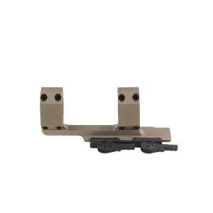 American Defense Recon QD 1-Piece 2" Cantilever Picatinny Scope Mount 30mm Rings Standard Lever Flat Dark Earth Matte Black Standard Height