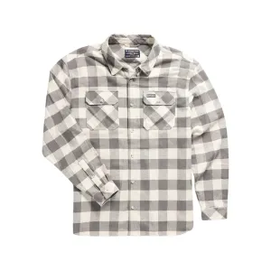 Burlebo Men's Flannel Shirt Gray Buffalo Medium