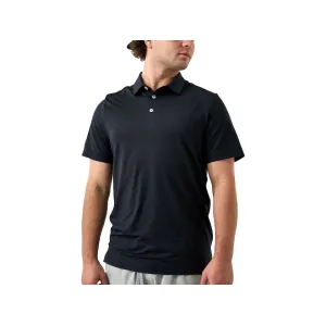 Burlebo Men's Performance Short Sleeve Polo Black Medium