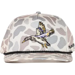 Burlebo Men's Diving Mallard Hat Classic Deer Camo One Size Fits Most