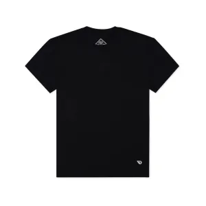 Burlebo Men's Go To Short Sleeve Crew Neck T Shirt Midnight Black Large