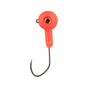 Mr. Crappie XL Stiletto 1/8oz Round Ball Jighead Flo Red