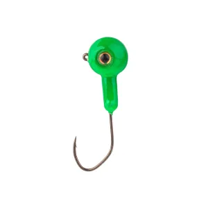 Mr. Crappie XL Stiletto 1/4oz Round Ball Jighead Limetreuse