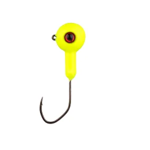 Mr. Crappie XL Stiletto 1/4oz Round Ball Jighead Chartreuse