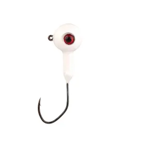 Mr. Crappie XL Stiletto 1/8oz Round Ball Jighead White