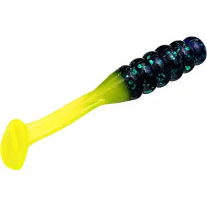 Mr. Crappie Slabalicious XL 2.5" Swimbait Junebug Chartreuse