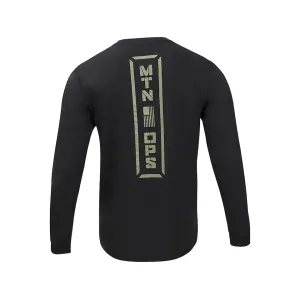 MTN OPS Men's Stacked 2.0 Long Sleeve T Shirt Black 2XL