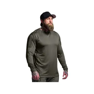 Born Primitive Men's Range Long Sleeve Crew Neck Shirt Ranger Green 2XL