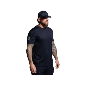 Born Primitive Men's Range Flag Short Sleeve Crew Neck T Shirt Police Blue Large