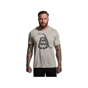 Born Primitive Men's Gadsden Flag Short Sleeve Crew Neck T Shirt Tan XL