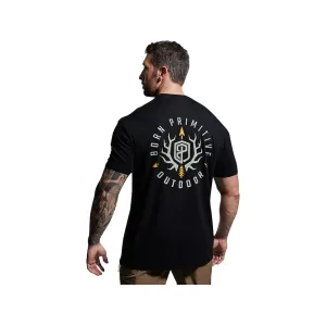 Born Primitive Men's Outdoor Emblem T Shirt Black Medium