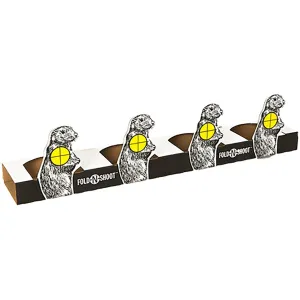 Woody's Targets Prairie Dog Plate Rack Cardboard Target