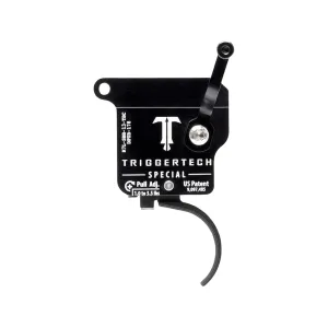 TriggerTech Special Trigger Curved Bow Remington 700 Left Hand Single Stage with Safety Black