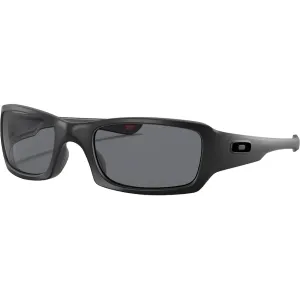 Oakley Men's SI Fives Squared Sunglasses Tonal USA Matte Black Frame Gray Lens