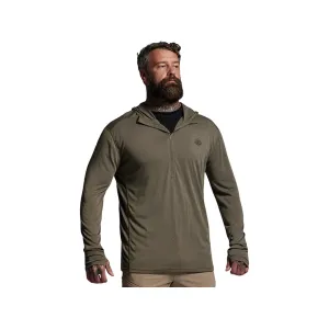 Born Primitive Men's Ridgeline 165 Quarter Zip Hoodie OD Green Large