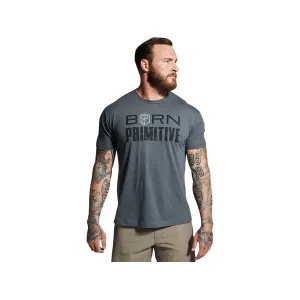 Born Primitive Men's Brand Short Sleeve Crew Neck T Shirt Heavy Metal Medium