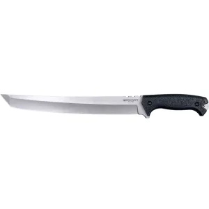 Cold Steel Magnum Warcraft Fixed Blade Knife 12" Tanto Point 4034 Stonewashed Blade Glass Reinforced Nylon (GRN) Handle Black