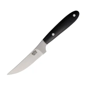 Bark River Knives Bitter Root Caper Fixed Blade Knife 3.25" Caping 154CM Satin Blade Canvas Micarta Handle Black